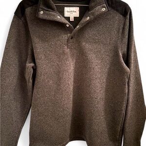 Goodfellow & Co Charcoal Gray Quarter-Button up Sweater size L